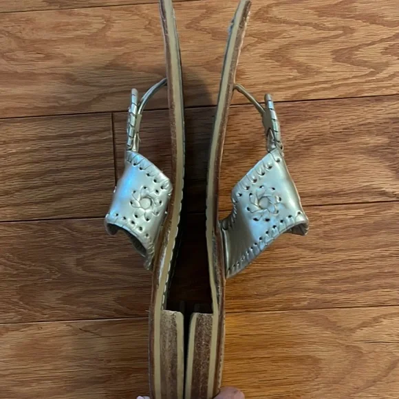 Jack Rogers Gold Sandals - Picture 4 of 4